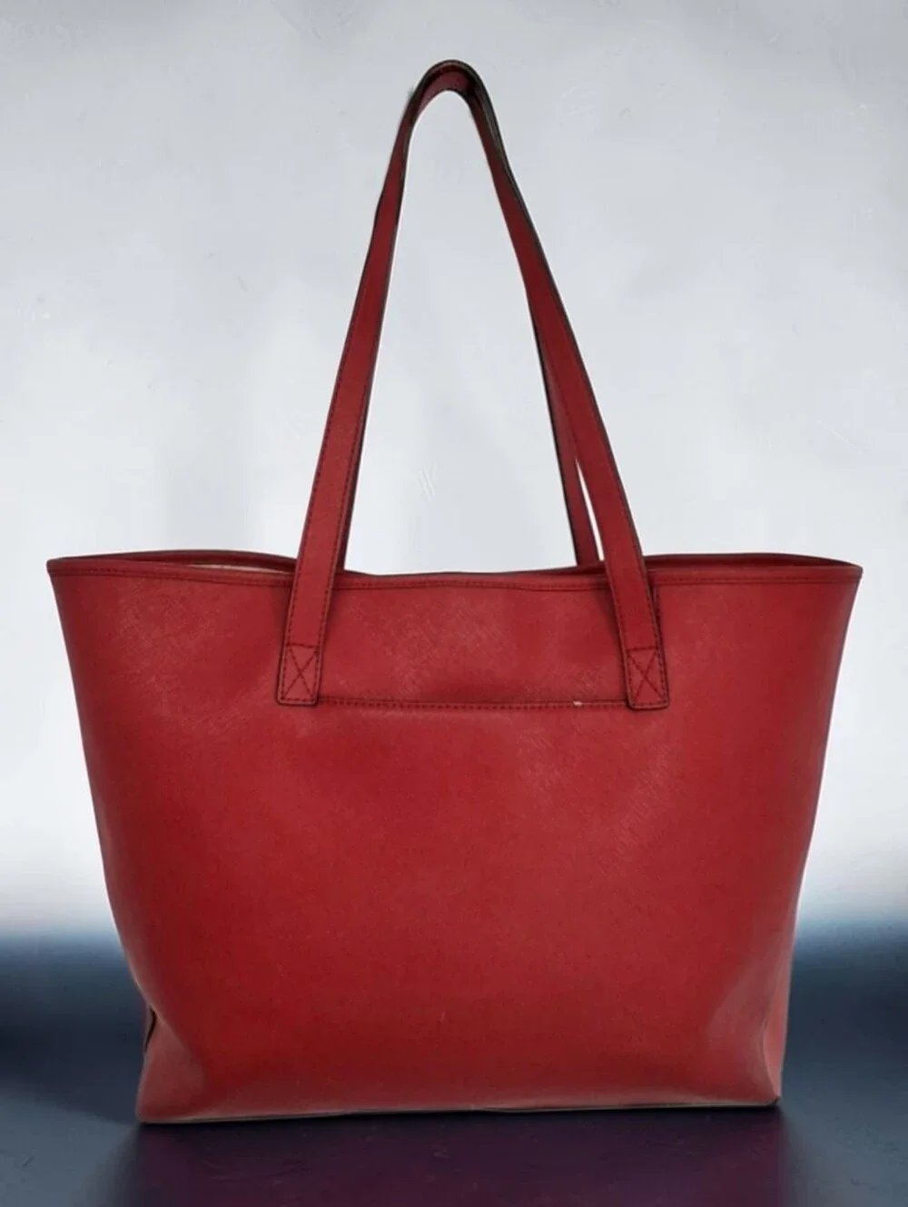 Michael Kors Jet Set Red Tote Bag Saffiano Leather